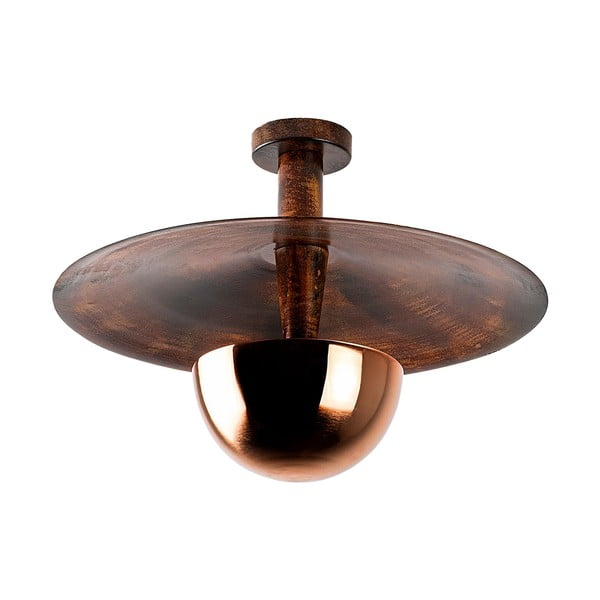 Plafonieră arămie cu abajur din metal ø 48 cm Kurt – Opviq lights