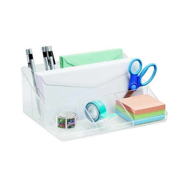 Organizator transparent pentru birou InterDesign Linus-image-1