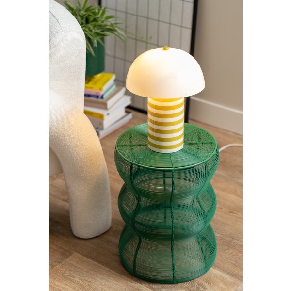 Măsuță auxiliară rotundă din metal ø 30 cm Cuerda Onda – Leitmotiv-image-1