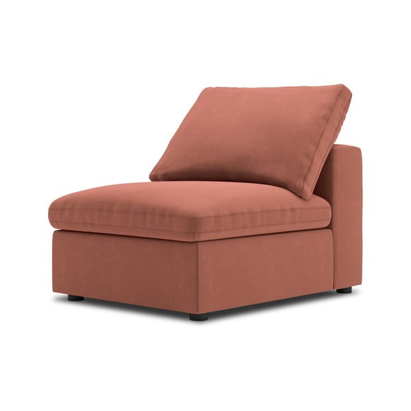 Modul cu tapițerie din catifea pentru canapea de mijloc Windsor & Co Sofas Galaxy, roz-image-2