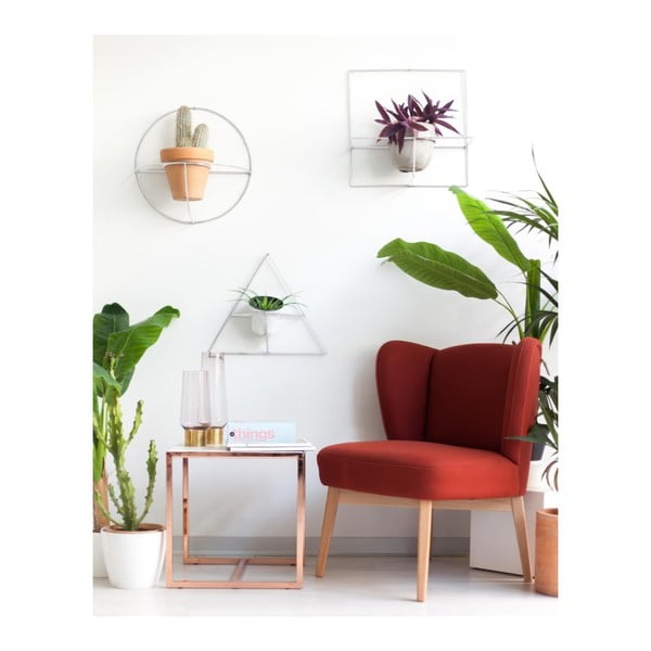 Suport de perete pentru ghivece Really Really Nice Things Triangle, alb-image-1