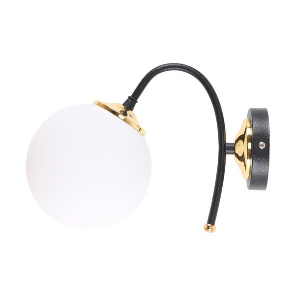 Aplică de perete alb-negru  ø 15 cm Yoyo – Squid Lighting