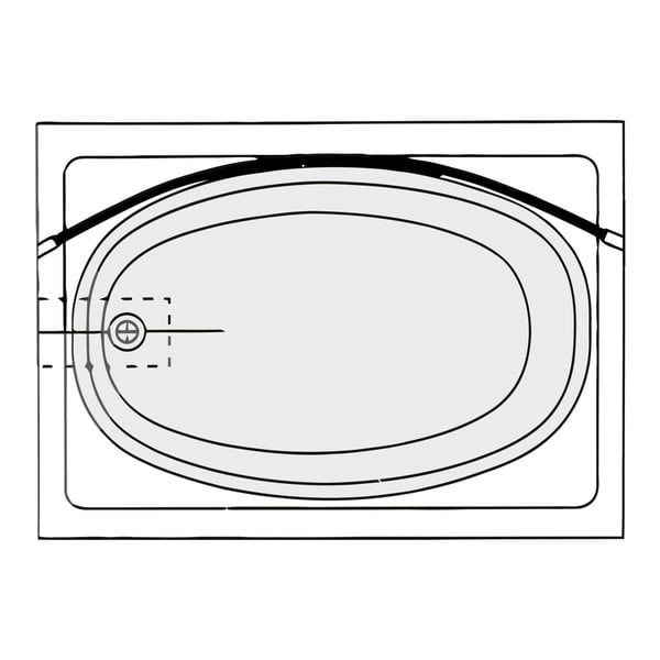 Bară/Suport telescopic pentru perdea duș Wenko, formă curbată-image-2