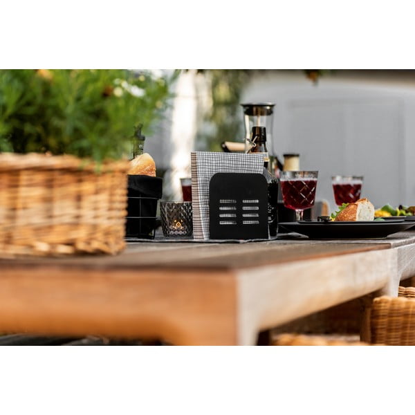 Set de suporturi pentru tacâmuri și șervetele 2 buc. din metal Black Outdoor Kitchen Baco – Wenko-image-1