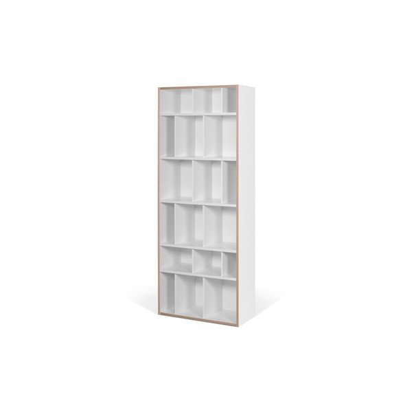 Bibliotecă albă TemaHome Group, lățime 72 cm-image-1