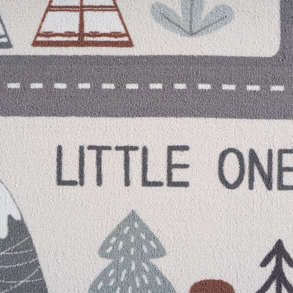 Covor pentru copii crem lavabil ø120 cm Coco 1134 – Ayyildiz Carpets-image-2