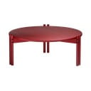 Măsuță de cafea roșie rotundă din lemn masiv de pin ø 80 cm Sticks – Karup Design