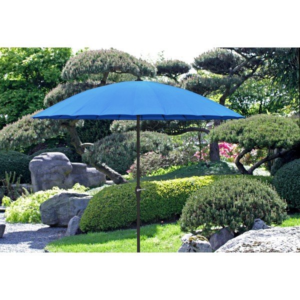 Umbrelă de soare albastră ø 255 cm – Garden Pleasure-image-2