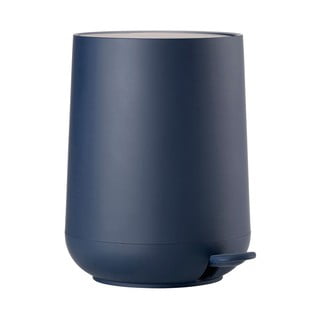 Coș cu pedală pentru baie Zone Nova, 3 l, albastru închis