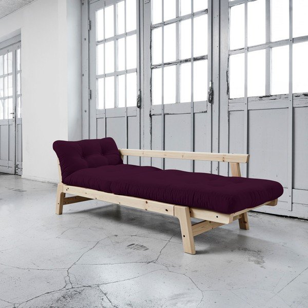Canapea extensibilă Karup Step Natural/Purple Plum-image-3
