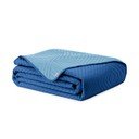 Cuvertură albastră matlasată din microfibră 220x240 cm Softa – Restilo