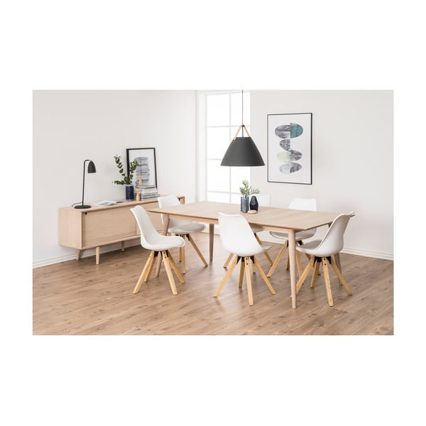 Masă extensibilă cu baza din lemn de stejar Actona Century, 200 x 100 cm -image-2