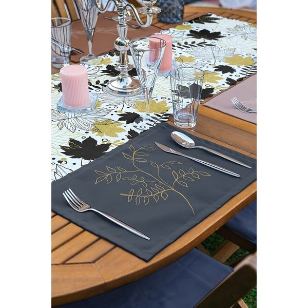 Set 4 suporturi textile pentru farfurii și napron Minimalist Home World-image-3