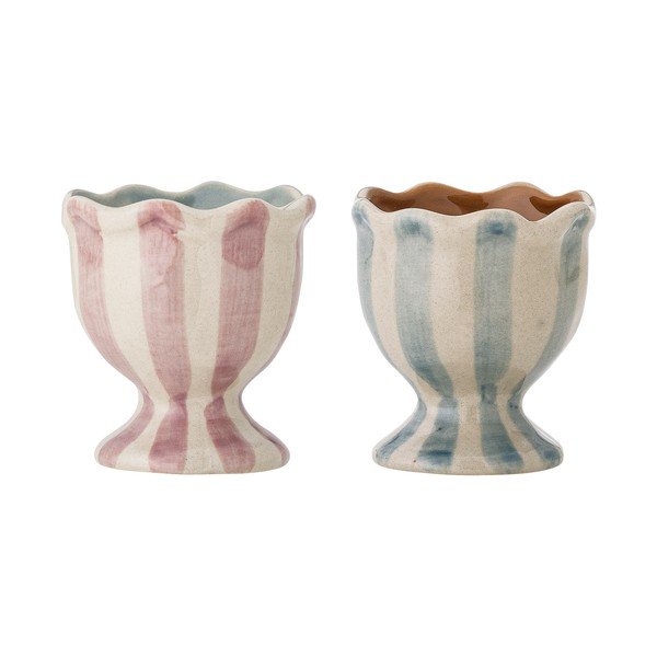 Suporturi de ouă 2 buc. din gresie ceramică Willa – Bloomingville