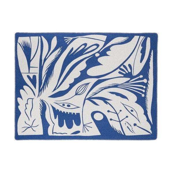 Pătură albastră 165x200 cm Lino – noo.ma