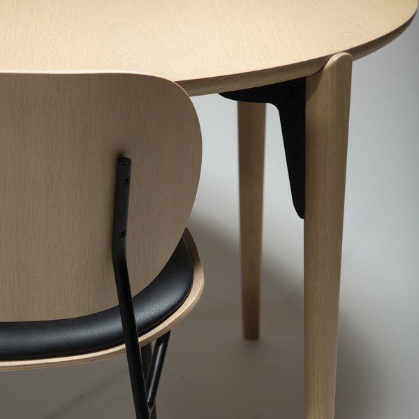 Masă de dining rotundă cu aspect de lemn de stejar ø 122 cm Paragon – DAN-FORM Denmark-image-1