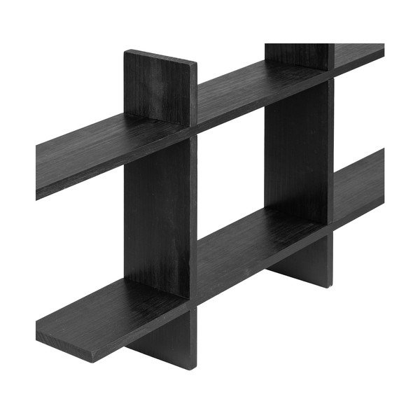 Raft negru etajat din lemn de pin 86 cm Mostar – House Nordic-image-4