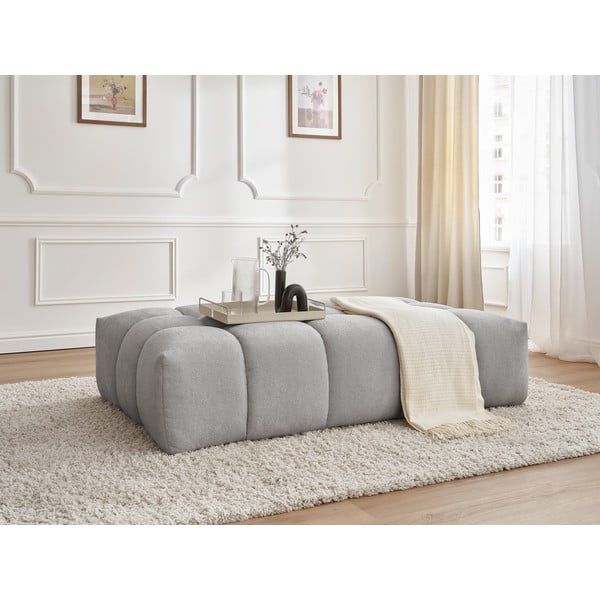 Taburet gri deschis Everest – Bobochic Paris-image-1
