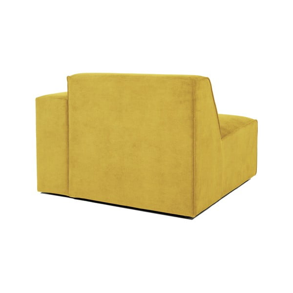 Modul pentru canapea galben   din catifea reiată  (partea dreaptă) Sting - Scandic-image-3
