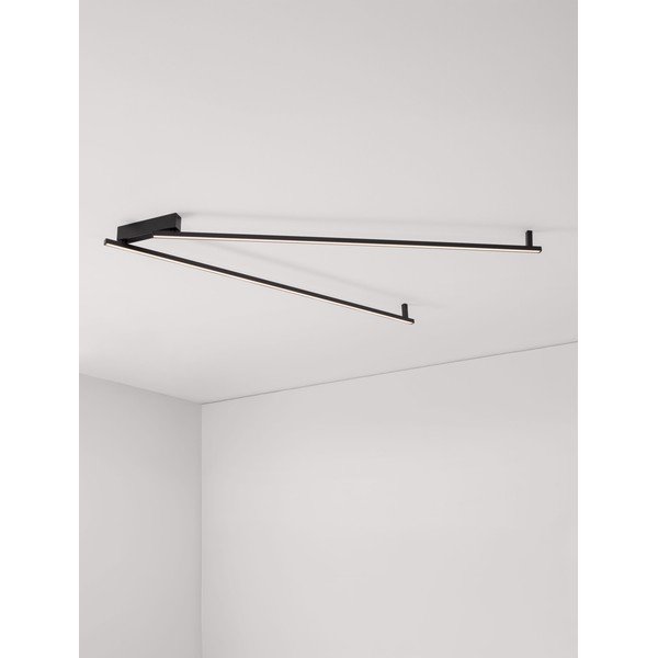 Plafonieră negru-mat LED cu intensitate reglabilă din aluminiu 4x309 cm Briana – Nova Luce-image-2