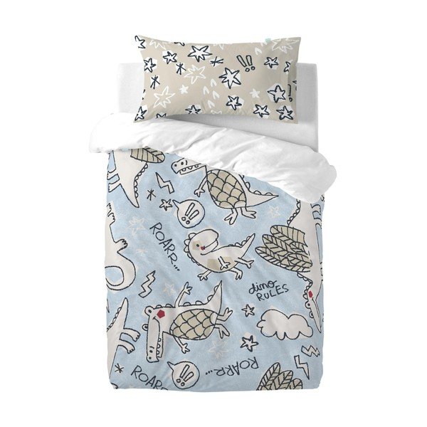 Față de pernă din bumbac pentru copii Moshi Moshi Dino Friends, 50 x 75 cm-image-2