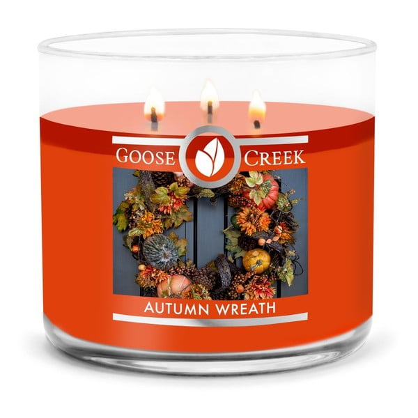 Lumânare parfumată Goose Creek Autumn Wreath, timp de ardere 35 h