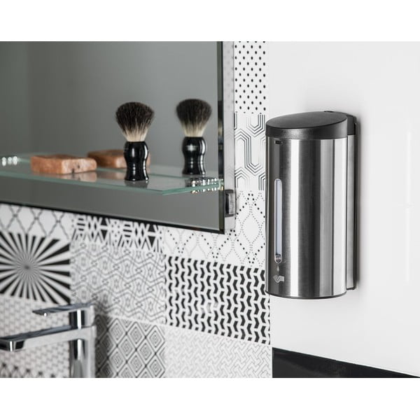 Dozator de săpun lichid argintiu mat automat din oțel inoxidabil 650 ml – Sapho-image-2