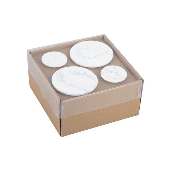 Set 4 cârlige PT LIVING Marble, alb-image-2