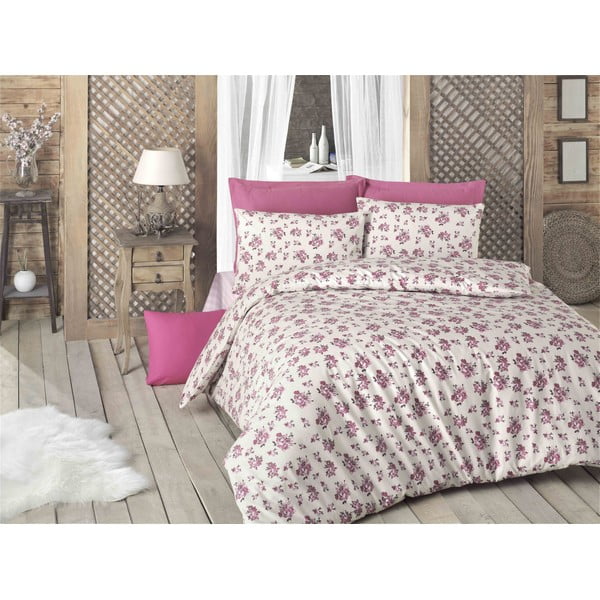 Lenjerie de pat cu husă de saltea Dante, 160 x 220 cm, roz