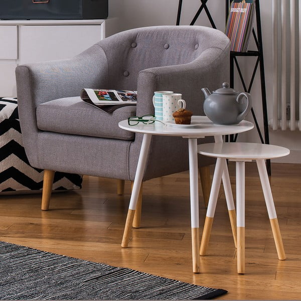 Măsuțe auxiliare 2 buc. rotunde ø 48 cm Viborg – Premier Housewares-image-4