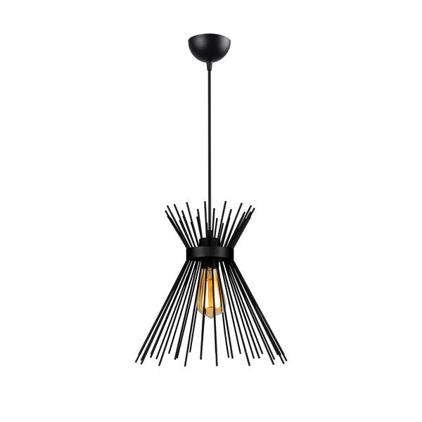 Lustră neagră din metal Izmir – Squid Lighting