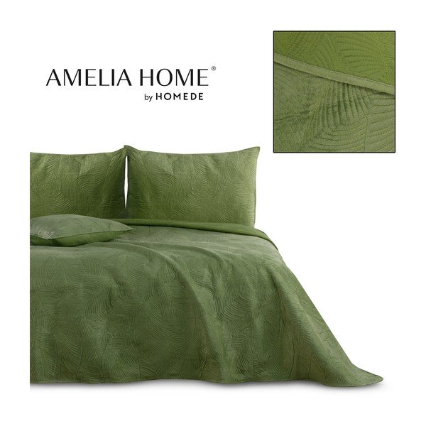 Cuvertură verde pentru pat dublu 240x260 cm Palsha – AmeliaHome-image-4