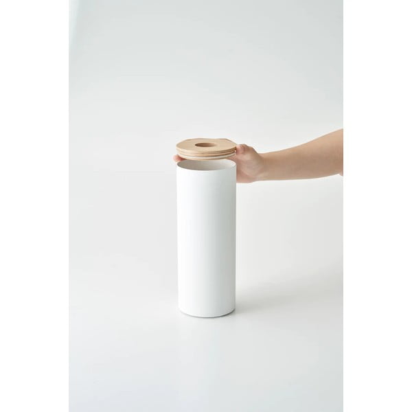 Suport pentru șervețele din metal alb Rin – YAMAZAKI-image-1