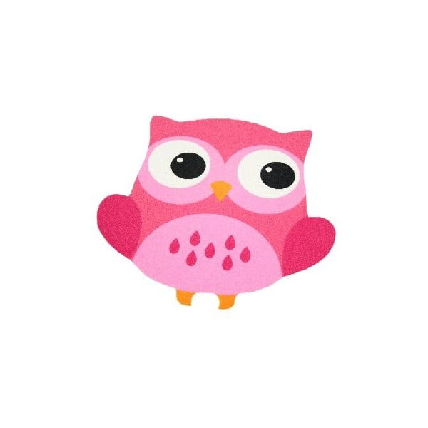 Covor pentru copii Zala Living Owls, 100 x 100 cm, roz
