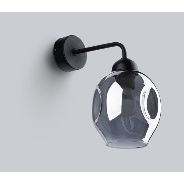 Aplică de perete neagră ø 25 cm Garten – Sollux-image-3