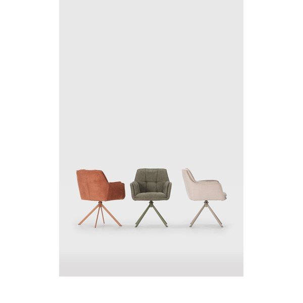 Set de scaune de sufragerie verde 2 buc. tapițat Keiko – Marckeric-image-1