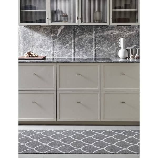 Covor tip traversă pentru interior și exterior gri 70x225 cm Kotte Charcoal – Pappelina-image-1