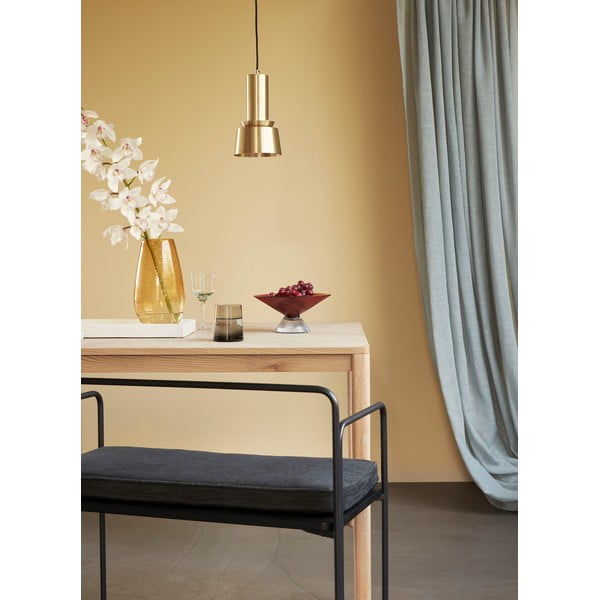 Vază handmade din sticlă galbenă Glow – Hübsch-image-1