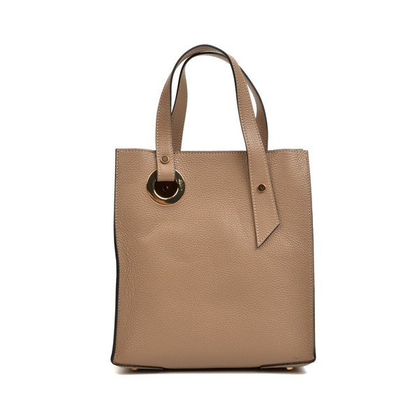Geantă din piele Roberta M Murzo, taupe-image-4