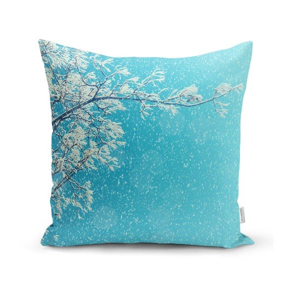Set 4 fețe de pernă decorative Minimalist Cushion Covers Winter Flowers, 45 x 45 cm-image-2