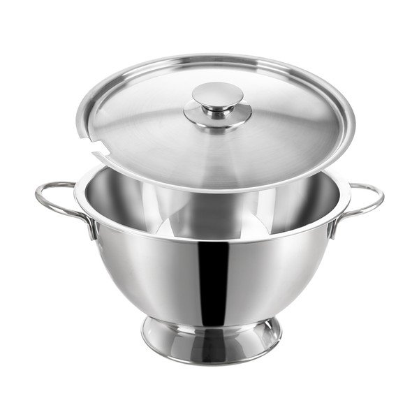 Bol argintiu din oțel inoxidabil ø 26 cm – Orion-image-1