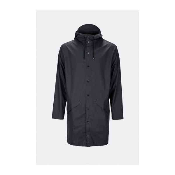 Jachetă unisex impermeabilă Rains Long Jacket, mărime S / M, negru