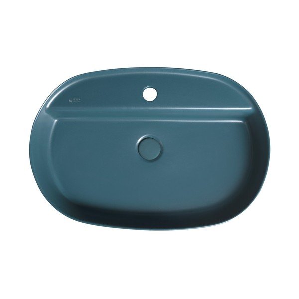 Chiuvetă culoare petrol din ceramică 60x40 cm Infinity Oval – Sapho-image-1