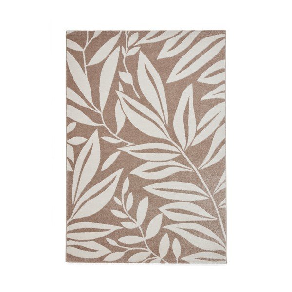 Covor maro deschis 80x150 cm Sorral Leaves  – Catherine Lansfield