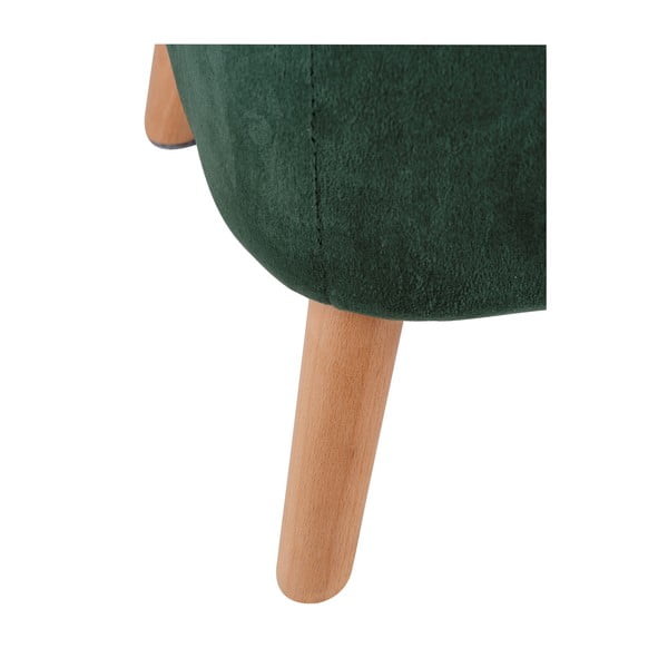 Taburet verde cu tapițerie din catifea – Wenko-image-4