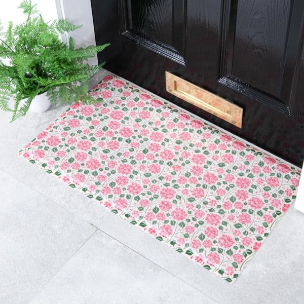 Covoraș de intrare 40x70 cm Hydrangea – Artsy Doormats-image-1