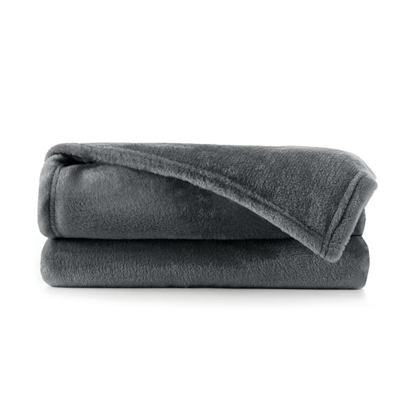 Pătură din microfibră DecoKing Mic, 200 x 220 cm, gri închis-image-2