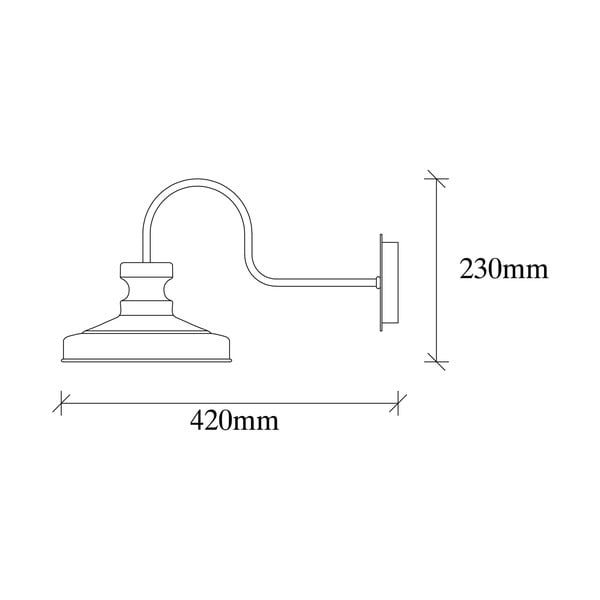 Aplică de perete neagră ø 22 cm Kiruna – Opviq lights-image-4