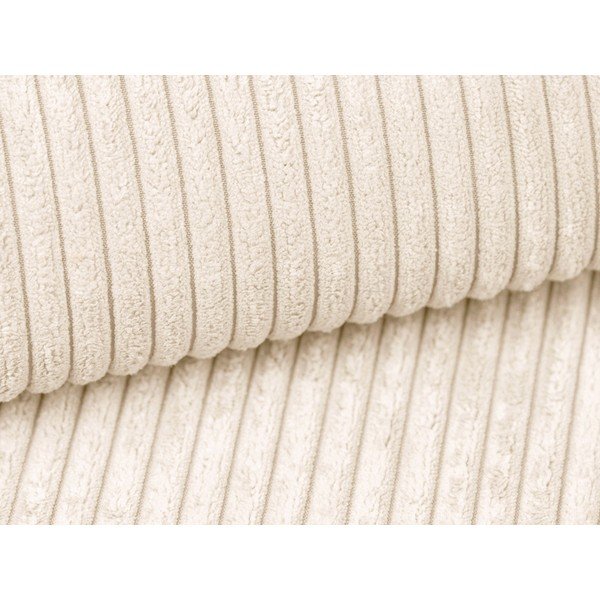 Taburet bej cu tapițerie din catifea reiată Campi – Cosmopolitan Design-image-2