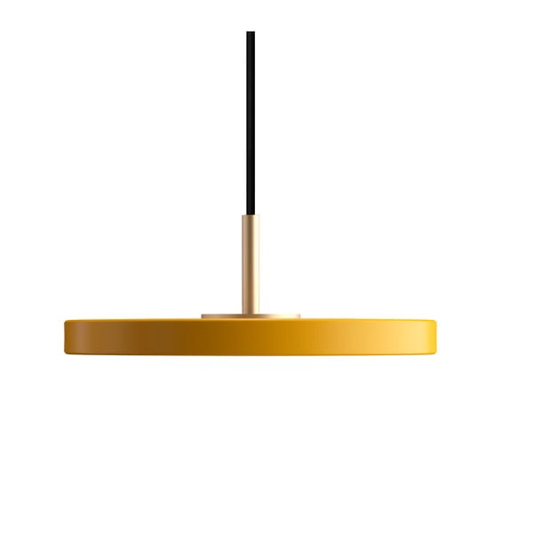 Lustră galben ocru LED cu abajur din metal ø 15 cm Asteria Micro – UMAGE-image-3